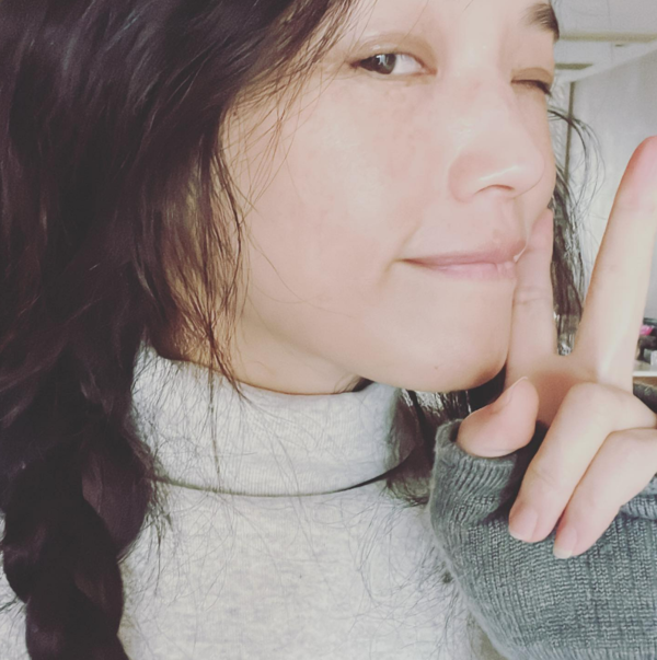 舒淇素顔時的雙唇可見明顯乾紋。(圖源:IG@sqwhat)