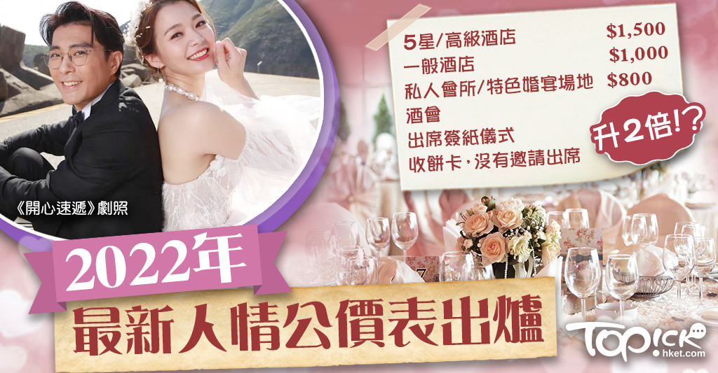 【婚禮人情2022】準新人必睇為2023年婚禮作準備 調查: 2022年結婚平均開支38萬 - 香港經濟日報 - TOPick - 休閒消費