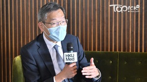港大醫學院院長劉澤星今日（1日）表示，有需要就疫情對長者等影響作檢討。（曾耀輝攝）