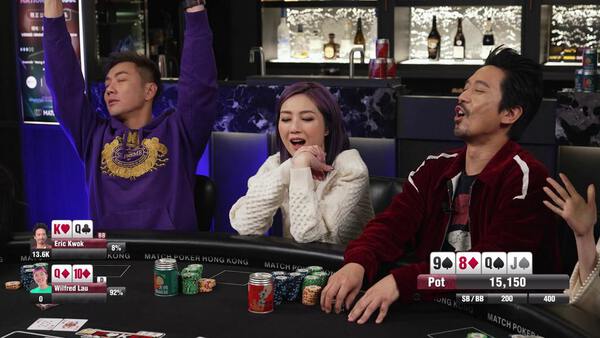 千嬅抗拒同老公丁子高同枱玩 poker。