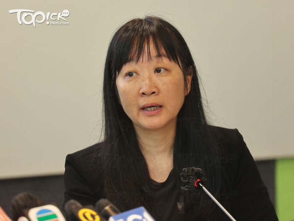 「保險索償投訴委員會公布2022年索償投訴數字」發布會。委員李紫蘭。（陳靜儀攝）