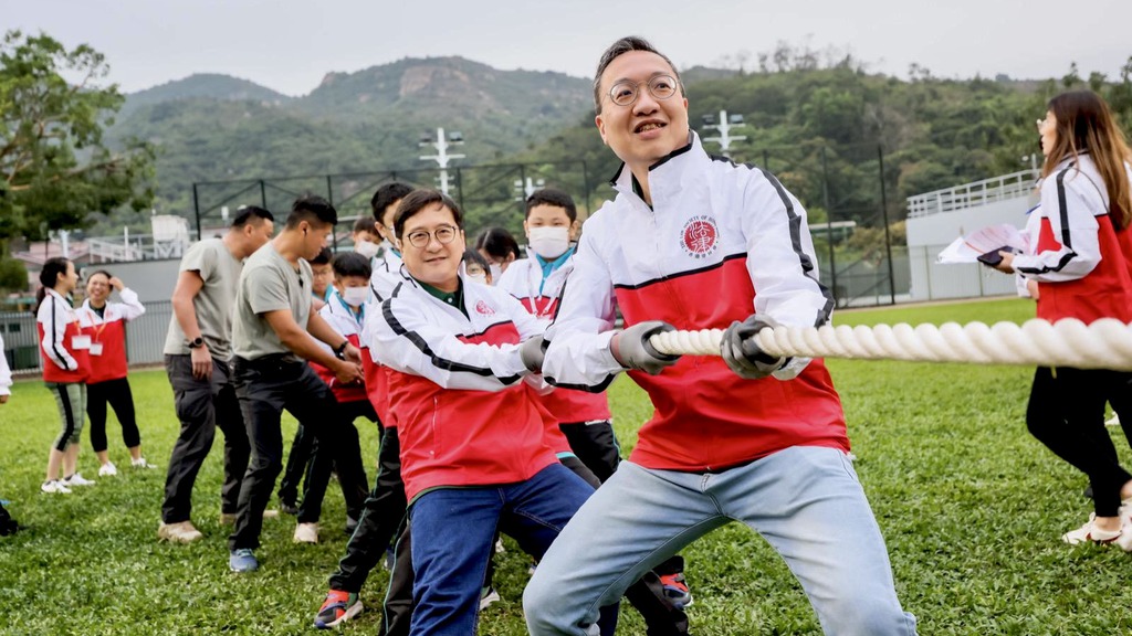 林定國參加拔河冠軍賽。（林定國FB圖片）