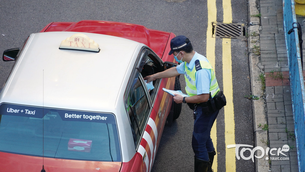 昨日警方在打擊旺角違泊行動中，共發出1254張牛肉乾