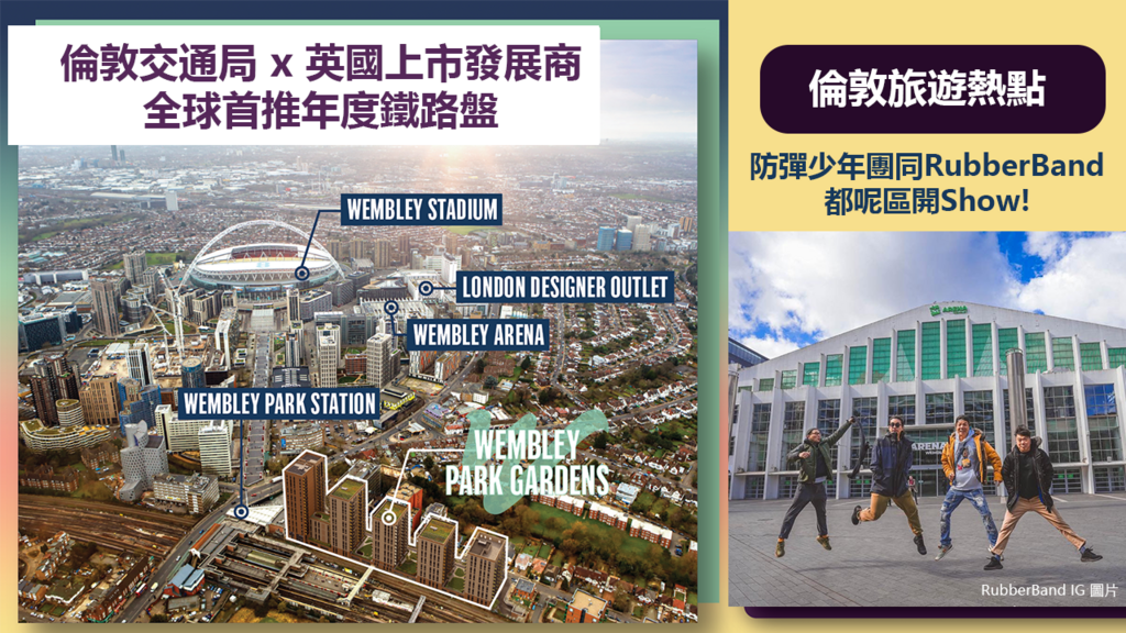 世界級演唱會舉辦勝地 | 倫敦交通局有份發展Wembley真正鐵路盤 1分鐘到車站 