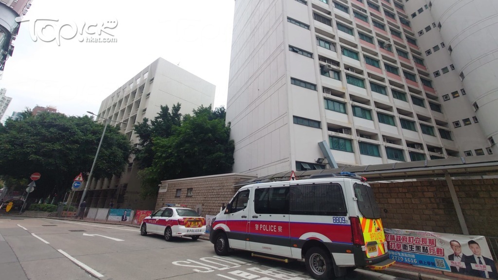 油麻地梁顯利社區中心遭爆竊。（黃傑偉攝）