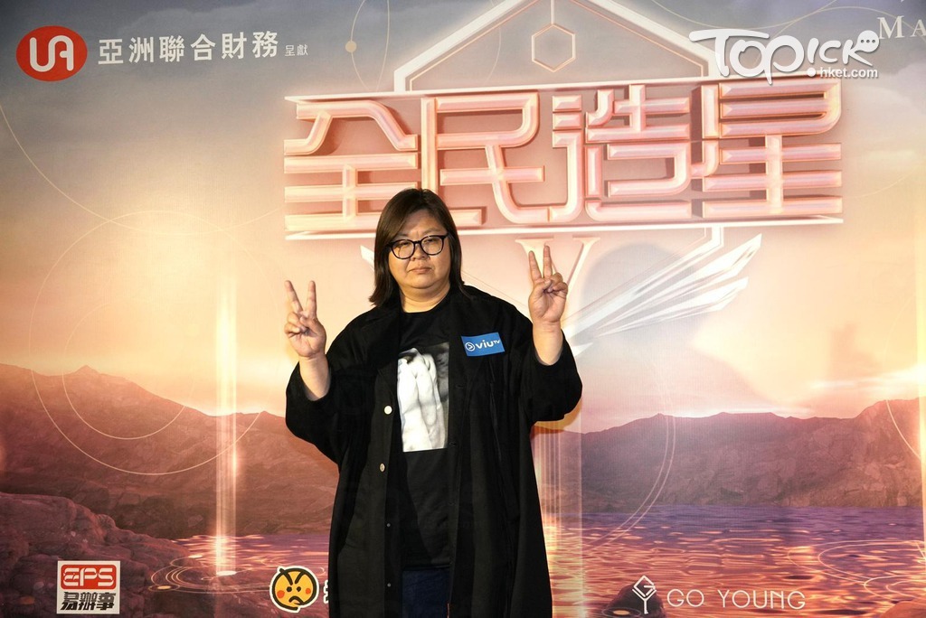 花姐只任《全民造星V》顧問，主動要求不再當監製。（梁偉榮 攝）