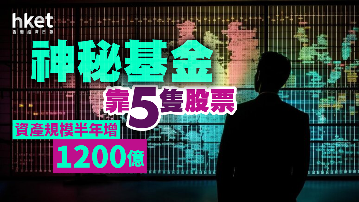 神秘基金靠5隻股票資產規模半年增1200億