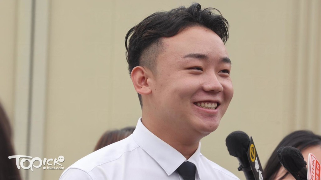 其中一名應徵者姫先生Jasper指不擔心英語問題。(陳靜儀攝)