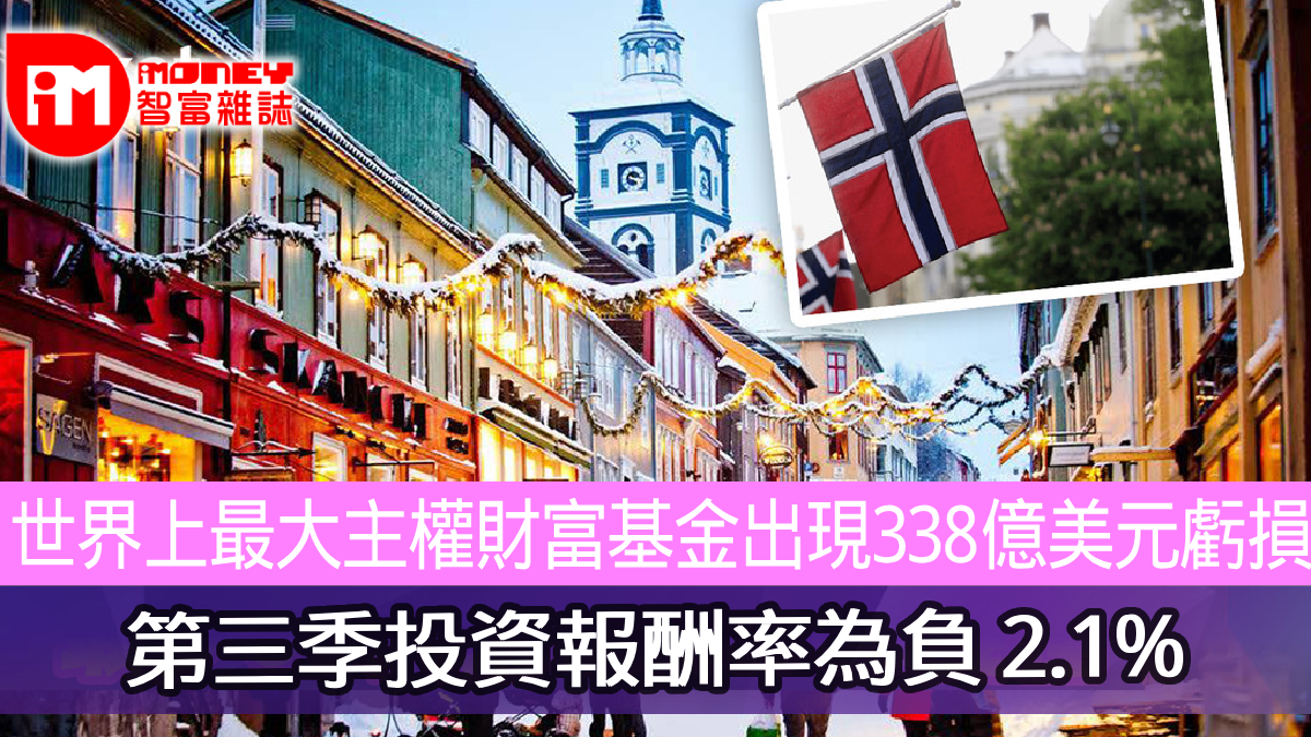 世界上最大主權財富基金出現338億美元虧損第三季投資報酬率為負2.1%