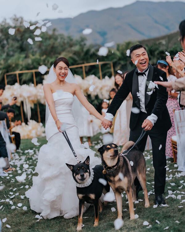 黃心穎上載婚禮照片。(取自黃心穎IG)