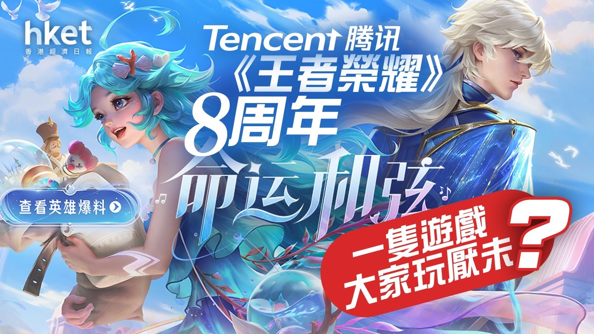 【分析】騰訊《王者榮耀》8周年 一隻遊戲大家玩厭未？