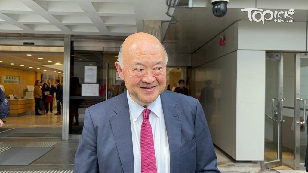 終審法院前首席法官馬道立亦有出席儀式。 （梁錦麟攝）