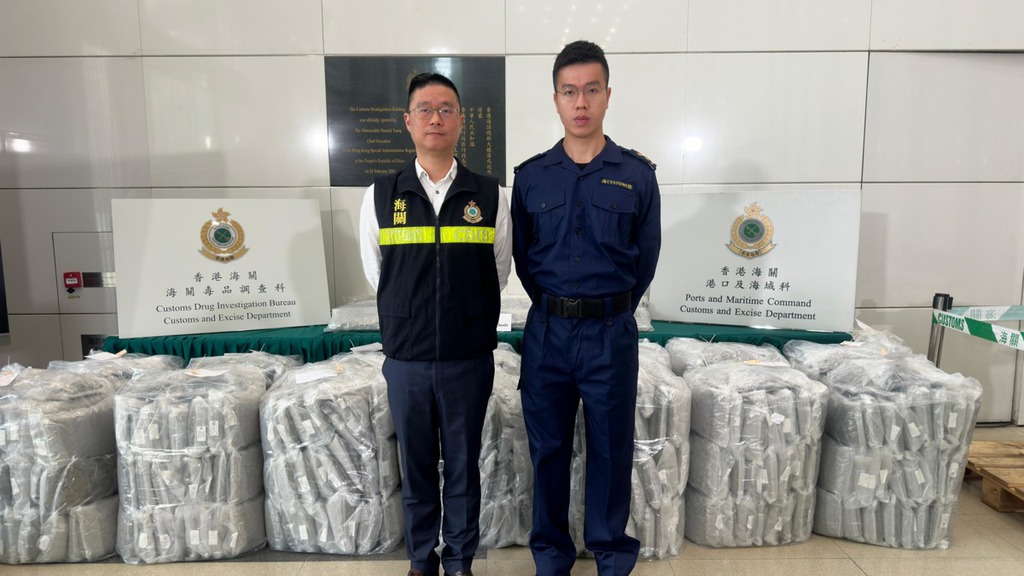 海關截查加拿大抵港貨櫃檢大麻花，市值約5,200萬元。