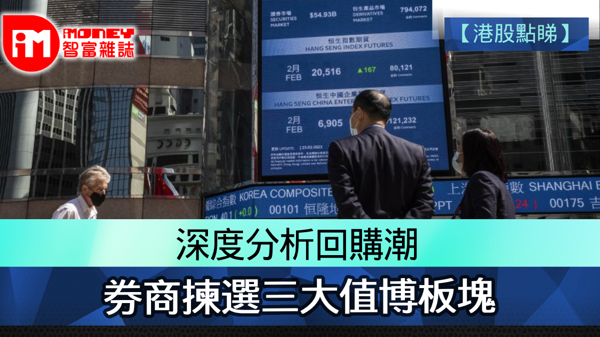 港股點睇】深度分析回購潮券商揀選三大值博板塊