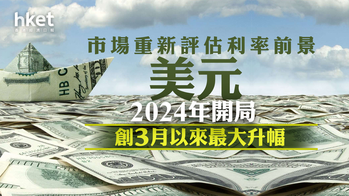 美元走勢】美元2024年開局創3月以來最大升幅市場重新評估利率前景