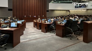 今日舉行內會會議。（區綽彥攝）
