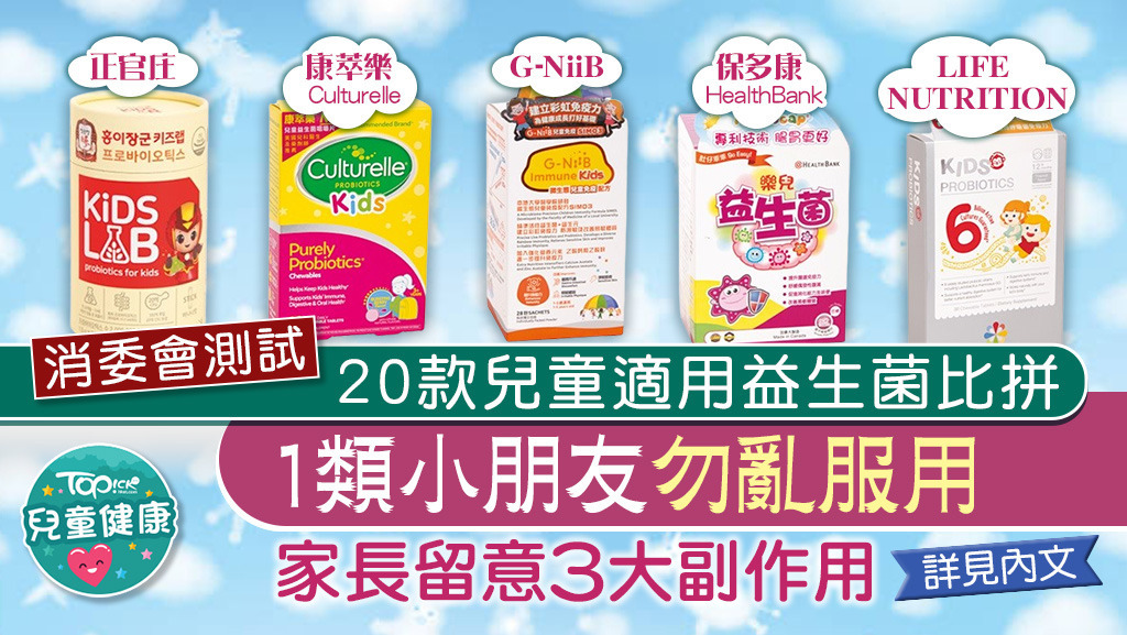 消委會測試益生菌產品。