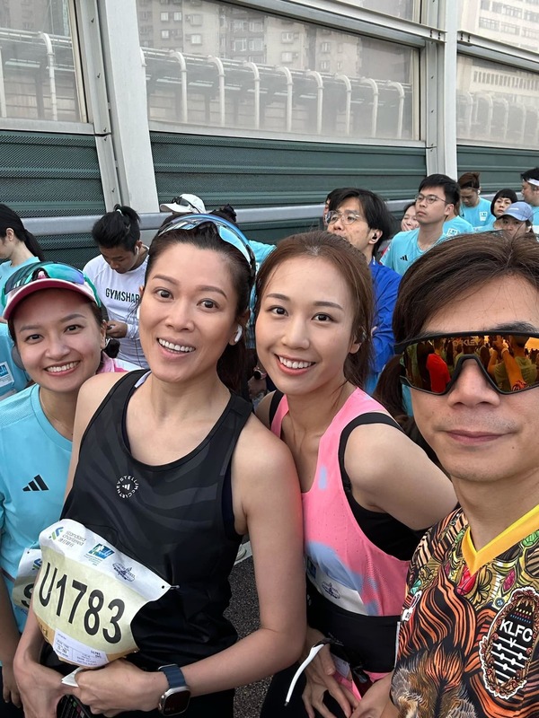 何沛珈首次參加渣馬10K賽,成績不俗。