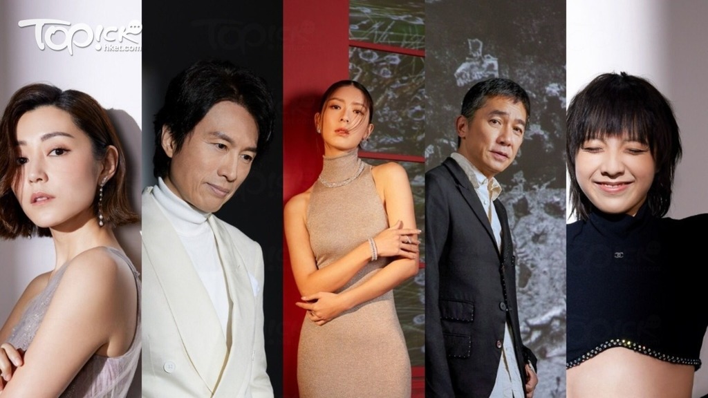 今屆「第四十二屆香港電影金像奬」角逐最佳男女主角演員造型照。