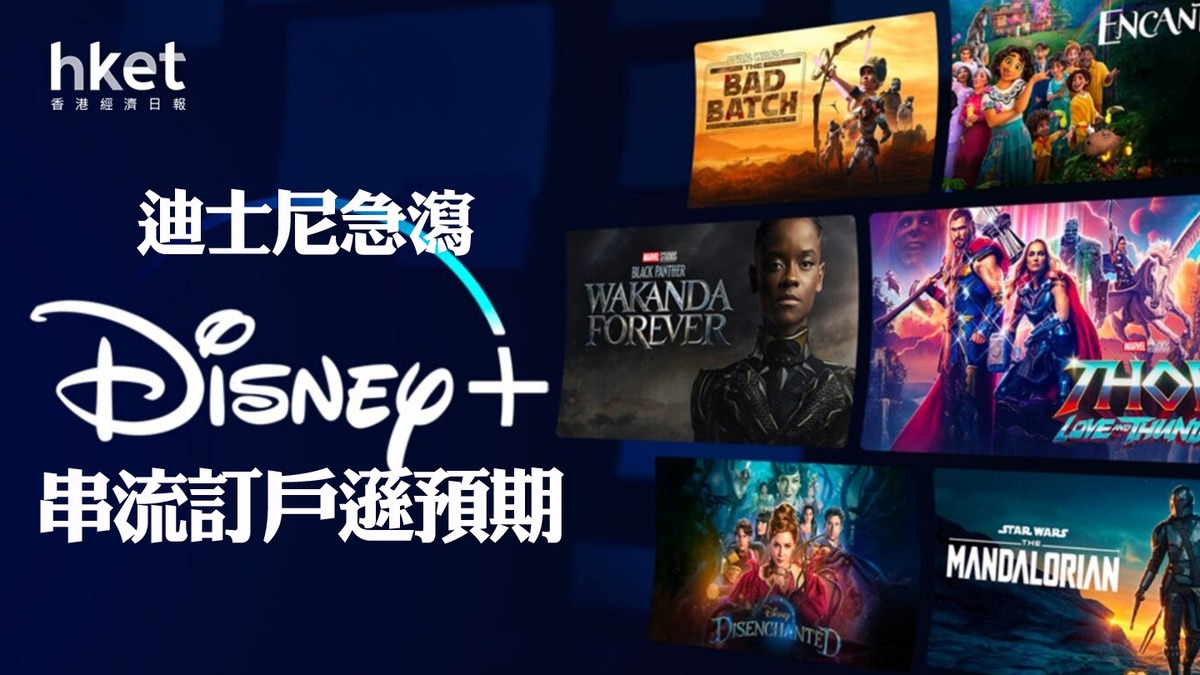 Disney業績｜迪士尼Disney急瀉10% 串流訂戶遜預期