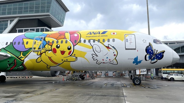 全日空主題夢幻客機登陸香港。(ANA 全日空fb)