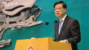 行政長官李家超。（陳靜儀攝）