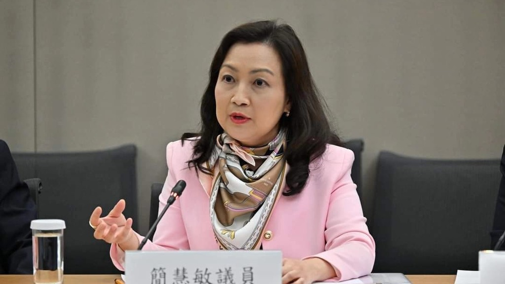 立法會議員簡慧敏。（簡慧敏Facebook圖片）