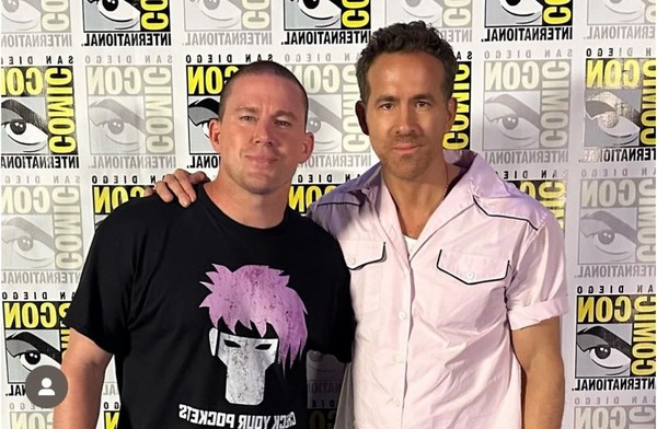 較早前出席《死侍與狼人》宣傳活動,穿上Gambit圖案tee。(圖片channingTatum ig)