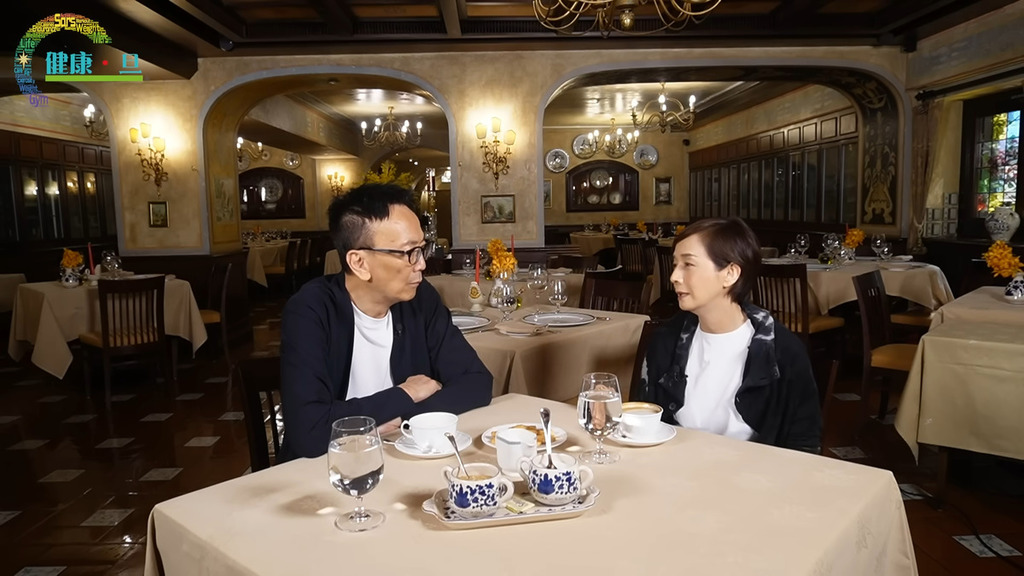 毛舜筠早前接受「旦哥」鄭丹瑞的「健康‧旦」YouTube頻道訪問。（影片截圖）