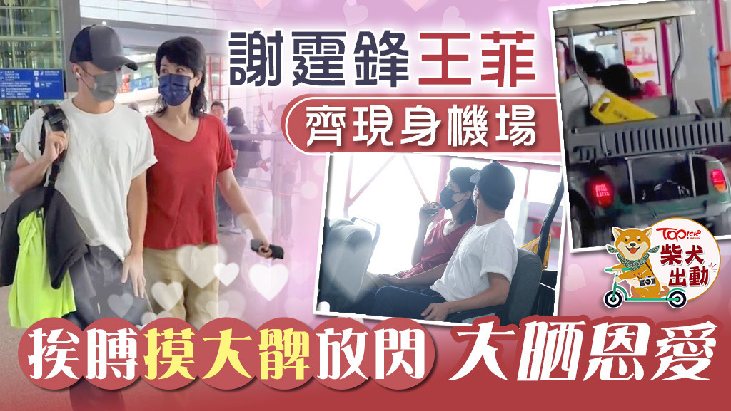 謝霆鋒王菲現身機場放閃