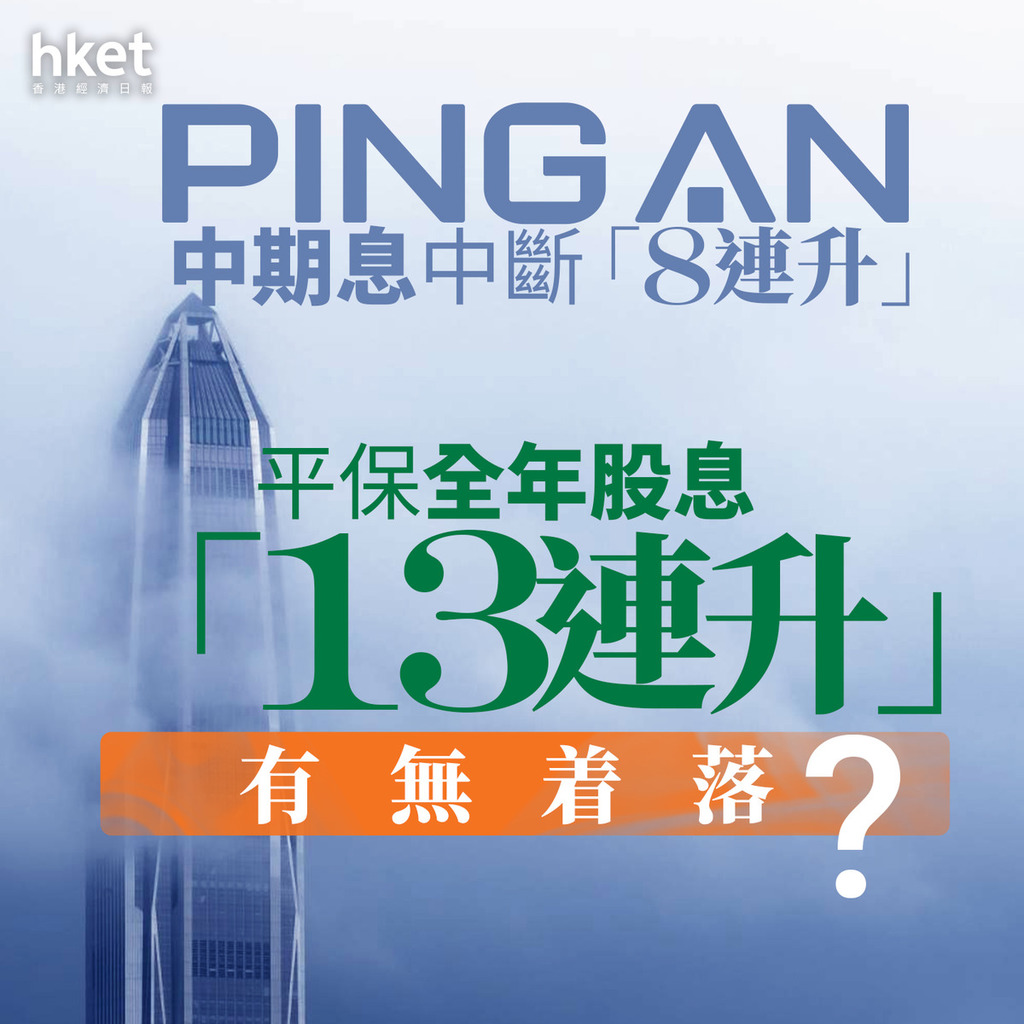 分析｜平保中期息中斷「8連升」　全年股息「13連升」有無着落？