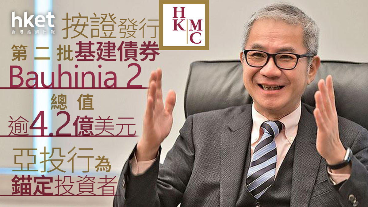 基建債券｜按證發行第二批基建債券Bauhinia 2、發行總值4.23億美元亞投行為錨定投資者