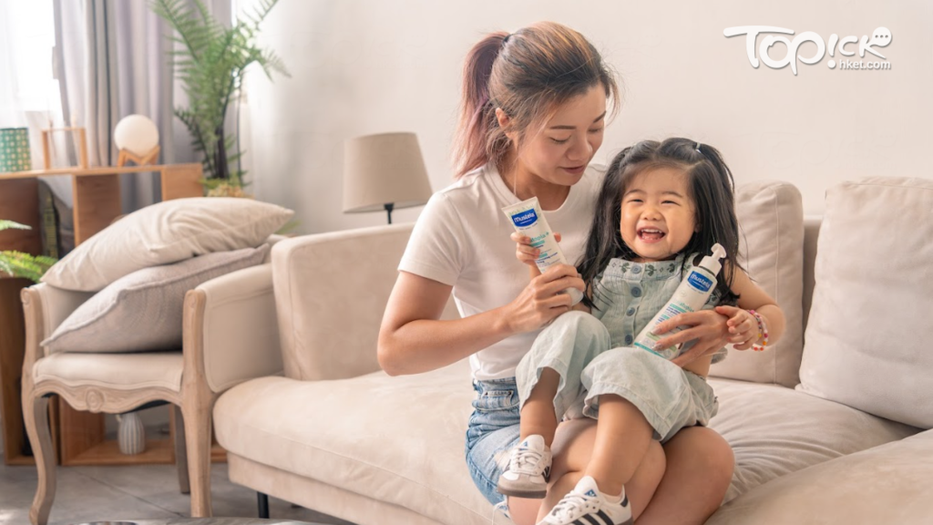 濕疹患者媽媽 Stephanie 及囡囡用了 Mustela 止痕膏終於可以一覺瞓天光！