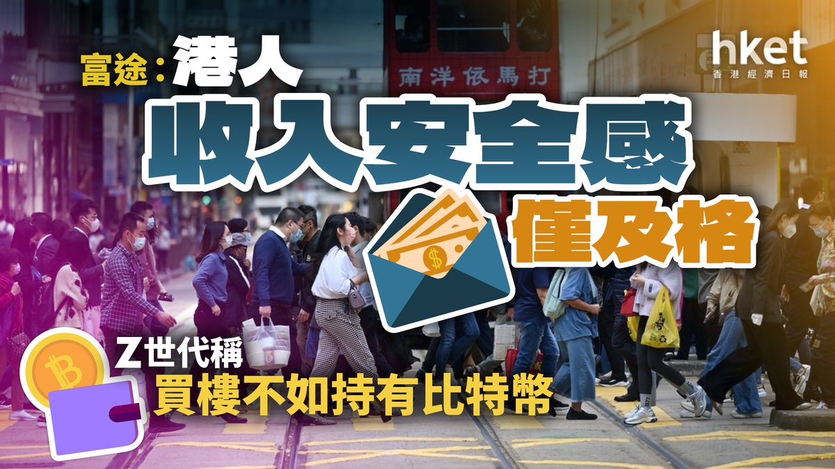 富途調查：港人收入安全感僅及格Z世代稱買樓不如買比特幣
