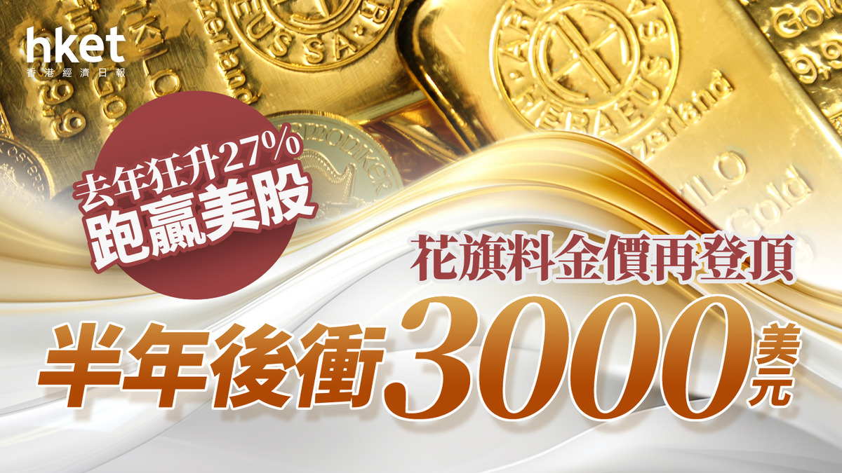 金價走勢｜花旗指金價未見頂料挑戰3000美元潛在升幅約7%