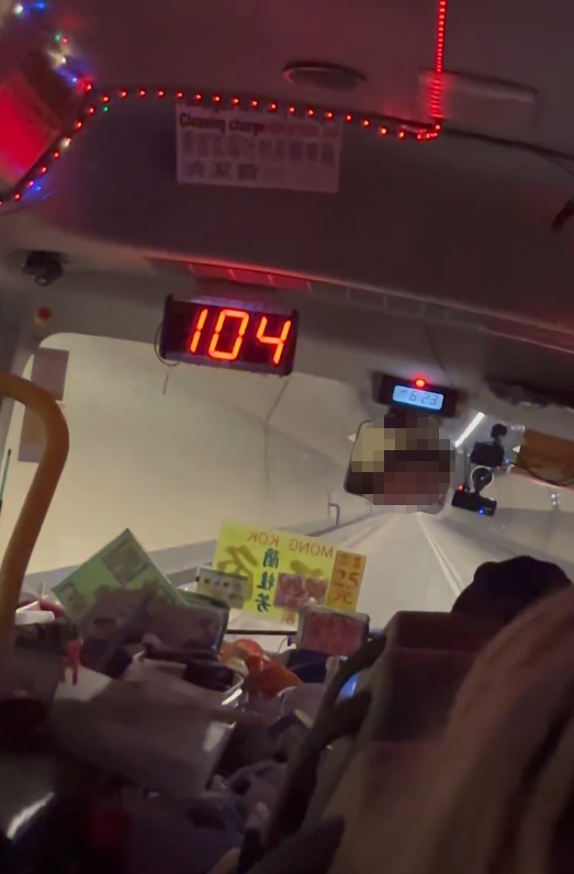 凌晨車速一度飆升至104千米每小時。(取自Threads)