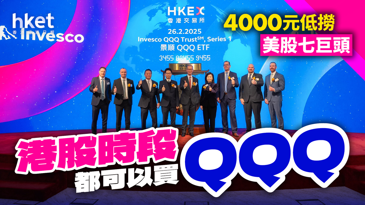 港股時段都可以買QQQ 4000元入手低撈美股科技巨頭