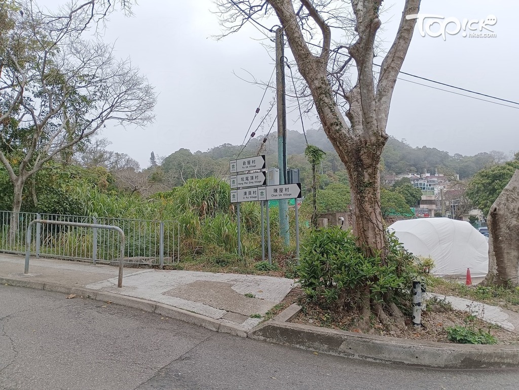 清水灣孟公屋村近半見村附近，有70歲男墮山坡被困兩日。（曾秋文攝）
