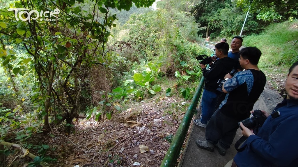 清水灣孟公屋村近半見村附近，有70歲男墮山坡被困兩日。（曾秋文攝）
