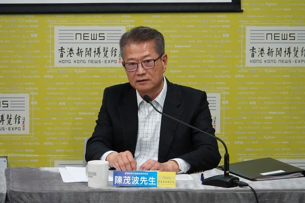 財政司司長陳茂波擔任頒獎嘉賓及專題講座主講嘉賓。(香港新聞博覽館提供)