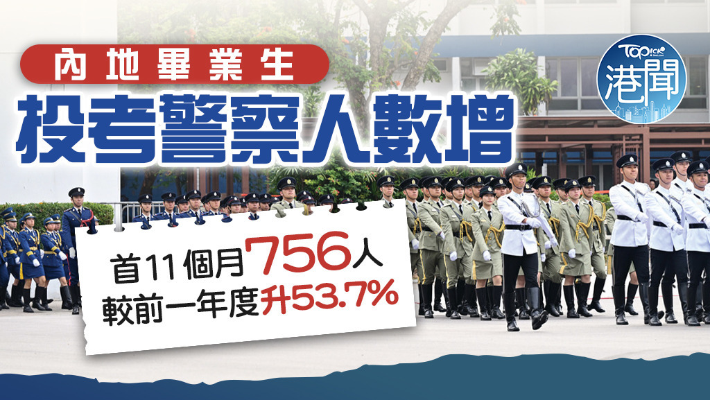 首11個月756內地畢業生投考，較前一年度增264人。