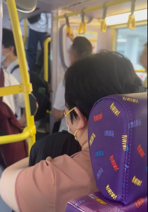 傷殘年輕男坐關愛座,遭鄉音大媽辱駡兼逼出示傷殘證。(Facebook截圖)