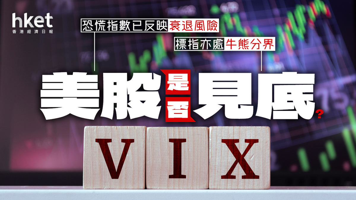 恐慌指數已反映衰退風險標指亦處牛熊分界美股是否見底？