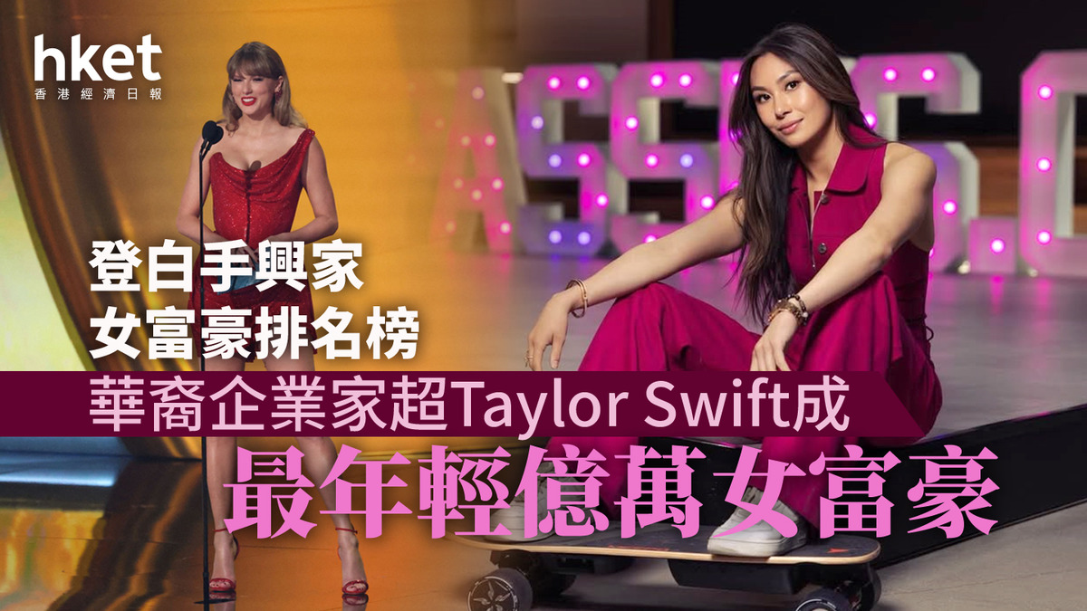 華裔企業家登白手興家女富豪排名榜超Taylor Swift成最年輕億萬富豪