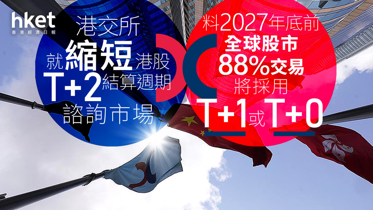 港交所改革｜港交所邀討論縮短T+2結算周期由「無既定立場」變為「何時轉變」