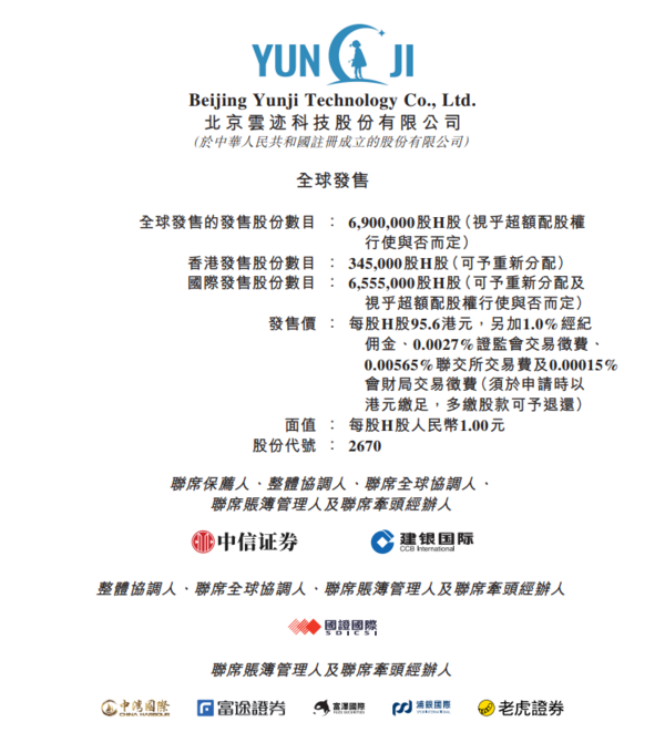 新股IPO｜雲迹2670招股、「酒店送餐機械人公司」　一手入場費4828元、騰訊阿里等為股東