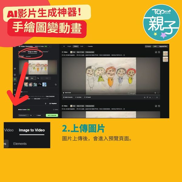 實測2大免費影片生成器手繪圖秒變動畫激發孩子創意+寫作力伴遊