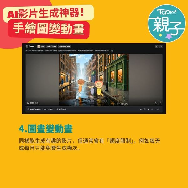 實測2大免費影片生成器手繪圖秒變動畫激發孩子創意+寫作力伴遊