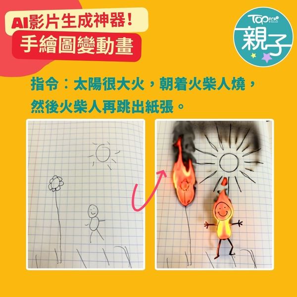實測2大免費影片生成器手繪圖秒變動畫激發孩子創意+寫作力伴遊