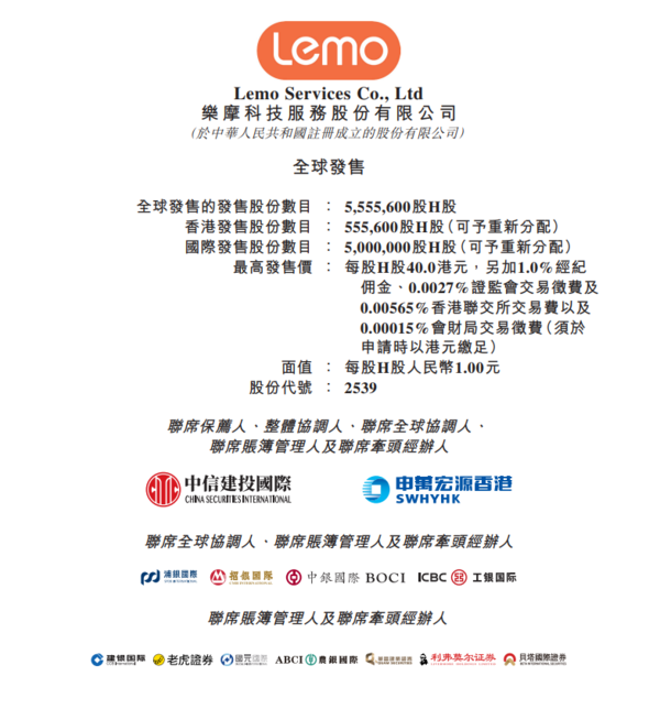 新股IPO｜樂摩科技2539招股、共享按摩設備商　一手入場費4040元